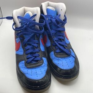 Dynamic Blue and Red Men's Athletic Sneakers